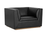 Bradley Armchair - Vintage Black 106136 Sunpan