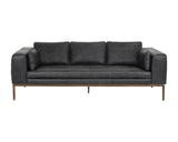 Burr Sofa - Serbia Black Leather 106140 Sunpan