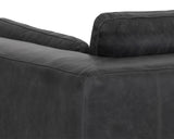 Burr Sofa - Serbia Black Leather 106140 Sunpan