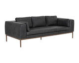 Burr Sofa - Serbia Black Leather 106140 Sunpan