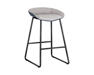 Skylar Counter Stool - Polo Club Stone / Dillon Thunder 106161 Sunpan