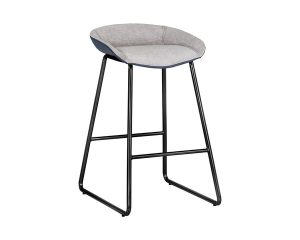 Skylar Counter Stool - Polo Club Stone / Dillon Thunder 106161 Sunpan