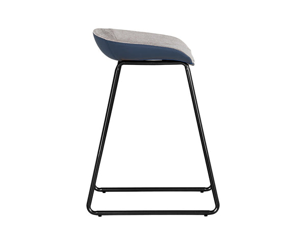 Skylar Counter Stool - Polo Club Stone / Dillon Thunder 106161 Sunpan