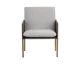 Bellevue Lounge Chair - Belfast Heather Grey / Bravo Ash 106183 Sunpan