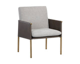 Bellevue Lounge Chair - Belfast Heather Grey / Bravo Ash 106183 Sunpan