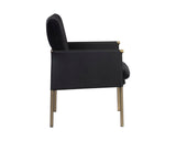 Bellevue Lounge Chair - Abbington Black / Bravo Black 106184 Sunpan