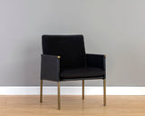 Bellevue Lounge Chair - Abbington Black / Bravo Black 106184 Sunpan