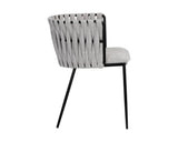 Sarai Dining Armchair - Belfast Heather Grey 106187 Sunpan