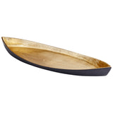 Alumbrar Tray Matt Black and Gold 10619 Cyan Design