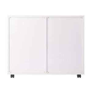 Winsome Wood Halifax Mobile Storage Cabinet With 2 Doors & 4 Drawers – Perfect For Home Office, Crafting & More! White Composite Wood 10622-winsome-wood