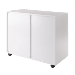 Winsome Wood Halifax Mobile Storage Cabinet With 2 Doors & 4 Drawers – Perfect For Home Office, Crafting & More! White Composite Wood 10622-winsome-wood