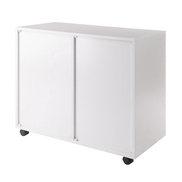 Winsome Wood Halifax Mobile Storage Cabinet With 2 Doors & 4 Drawers – Perfect For Home Office, Crafting & More! White Composite Wood 10622-winsome-wood