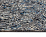 Corfu Hand-Tufted Rug - Blue / Charcoal - 5' X 8' 106258 Sunpan