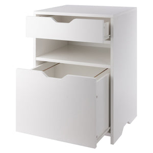 Winsome Wood Nova Filing Storage Cabinet With Adjustable File Rods - Stylish, Versatile Organizer For Home Office White Composite Wood 10626-winsome-wood