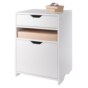 Winsome Wood Nova Filing Storage Cabinet With Adjustable File Rods - Stylish, Versatile Organizer For Home Office White Composite Wood 10626-winsome-wood