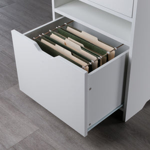 Winsome Wood Nova Filing Storage Cabinet With Adjustable File Rods - Stylish, Versatile Organizer For Home Office White Composite Wood 10626-winsome-wood