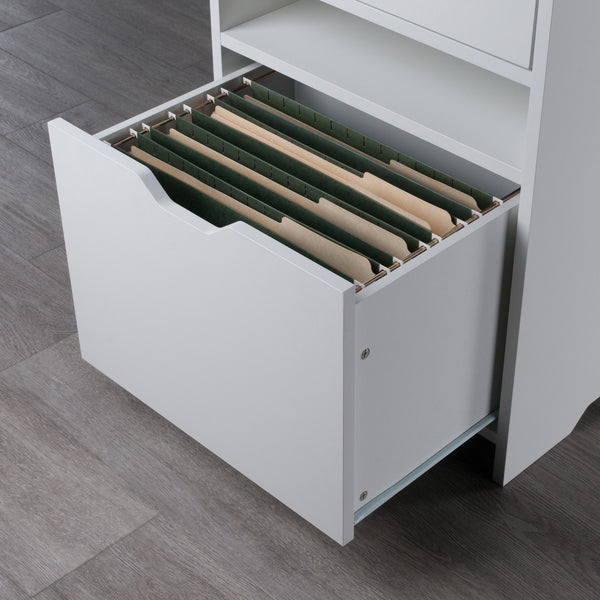 Winsome Wood Nova Filing Storage Cabinet With Adjustable File Rods - Stylish, Versatile Organizer For Home Office White Composite Wood 10626-winsome-wood
