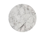 Goya End Table - Marble Look - White 106284 Sunpan