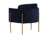 Richie Lounge Chair - Antique Brass - Danny Navy 106285 Sunpan