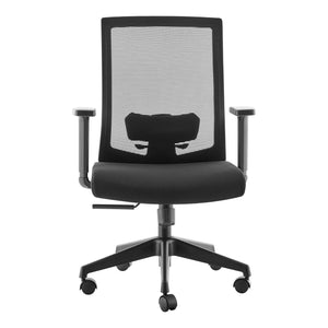 Dahl Office Chair in Black with Black Base 10630-BLK EuroStyle