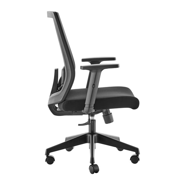 Dahl Office Chair in Black with Black Base 10630-BLK EuroStyle