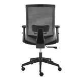 Dahl Office Chair in Black with Black Base 10630-BLK EuroStyle