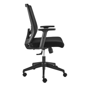 EuroStyle Dahl Ergonomic Mesh Back Office Chair with Lumbar Support for Long Workdays 10630-BLK