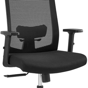 EuroStyle Dahl Ergonomic Mesh Back Office Chair with Lumbar Support for Long Workdays 10630-BLK