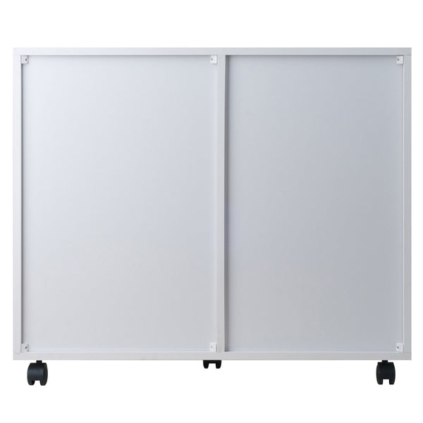 Winsome Wood Halifax 5-drawer Mobile Storage Cabinet With Adjustable Shelf, Easy-glide Drawers & Wheels White Composite Wood 10630-winsome-wood