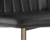 Clinton Dining Chair - Bronze - Bravo Black 106316 Sunpan