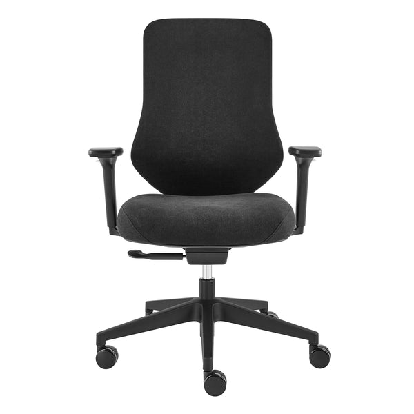 Jeppe Office Chair in Black Fabric and Black Base 10632-BLK EuroStyle