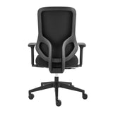 Jeppe Office Chair in Black Fabric and Black Base 10632-BLK EuroStyle