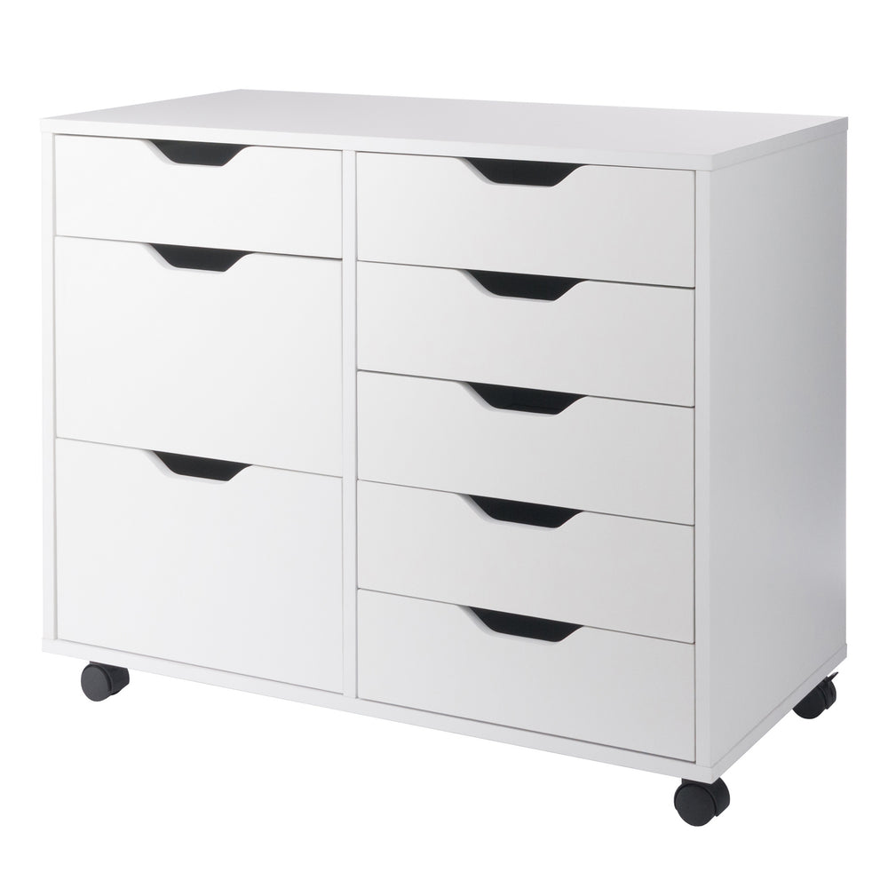 Winsome Wood Halifax 6-drawer Mobile Cabinet - Versatile Storage Solution For Crafts, Office & Home Organization White Composite Wood 10632-winsome-wood