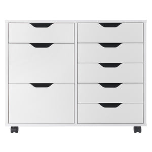 Winsome Wood Halifax 6-drawer Mobile Cabinet - Versatile Storage Solution For Crafts, Office & Home Organization White Composite Wood 10632-winsome-wood