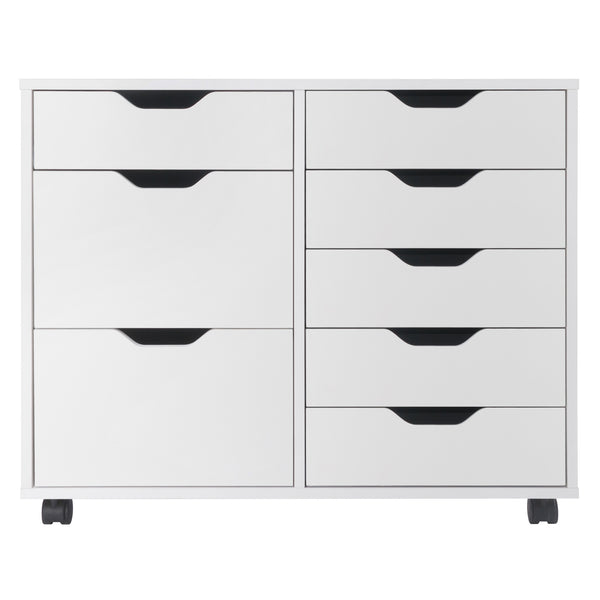 Winsome Wood Halifax 6-drawer Mobile Cabinet - Versatile Storage Solution For Crafts, Office & Home Organization White Composite Wood 10632-winsome-wood