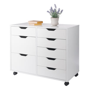Winsome Wood Halifax 6-drawer Mobile Cabinet - Versatile Storage Solution For Crafts, Office & Home Organization White Composite Wood 10632-winsome-wood