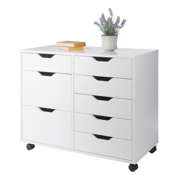 Winsome Wood Halifax 6-drawer Mobile Cabinet - Versatile Storage Solution For Crafts, Office & Home Organization White Composite Wood 10632-winsome-wood