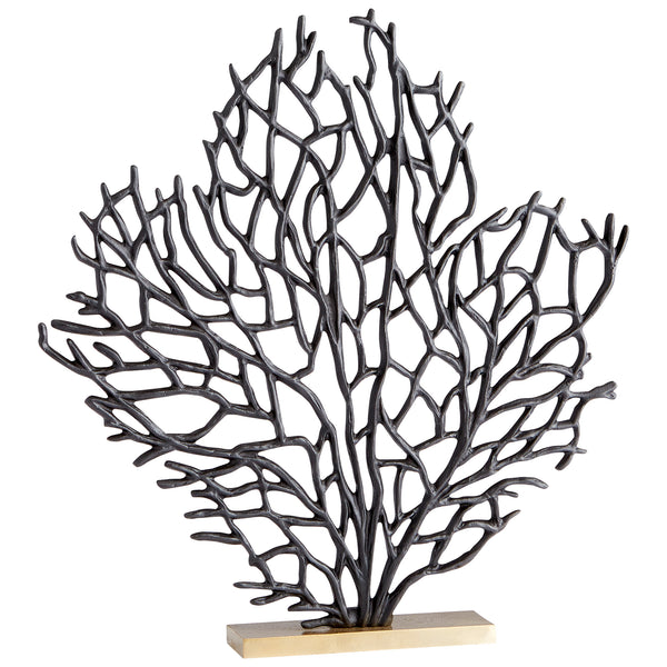 Bonzai Sculpture Matt Black and Gold 10635 Cyan Design