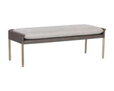 Bellevue Bench - Belfast Heather Grey / Bravo Ash 106404 Sunpan