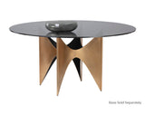 Glass Dining Table Top - Round - Smoke Grey - 59" 106414 Sunpan