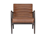 Lyric Lounge Chair - Vintage Caramel Leather 106456 Sunpan