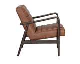 Lyric Lounge Chair - Vintage Caramel Leather 106456 Sunpan