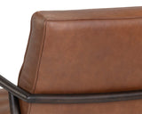 Lyric Lounge Chair - Vintage Caramel Leather 106456 Sunpan