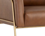 Cybil Lounge Chair - Vintage Caramel Leather 106457 Sunpan