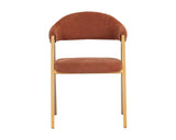 Burgos Dining Armchair - Belfast Rust 106476 Sunpan