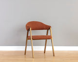 Burgos Dining Armchair - Belfast Rust 106476 Sunpan