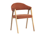 Burgos Dining Armchair - Belfast Rust 106476 Sunpan