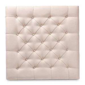 Baxton Studio Baxton Studio Modern Rustic Linen Upholstered Cocktail Ottoman with Stylish Storage and Tufted Top Beige JY-0001-Beige/Greywashed-Otto