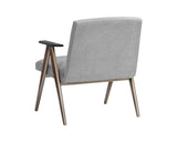 Baldwin Lounge Chair - San Remo Winter Cloud 106499 Sunpan