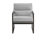 David Lounge Chair - San Remo Winter Cloud / Antonio Charcoal 106501 Sunpan